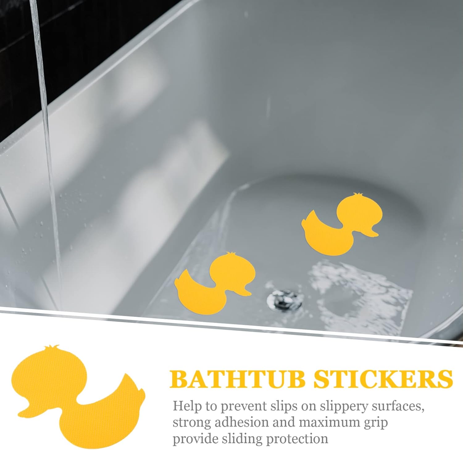 Tofficu Non-Cartoon Anti-Slip Bathtub Decals