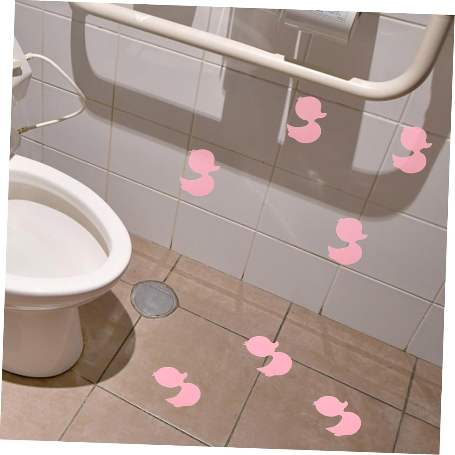 FOYTOKI 12Pcs Duck Anti-Slip Bathtub Stickers