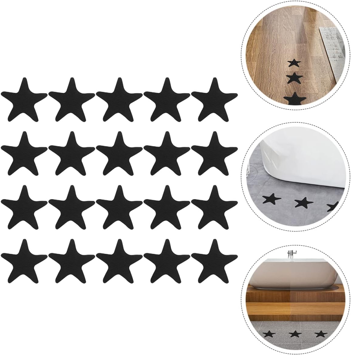 120pcs Non-Slip Bath Stickers for Safety and Style