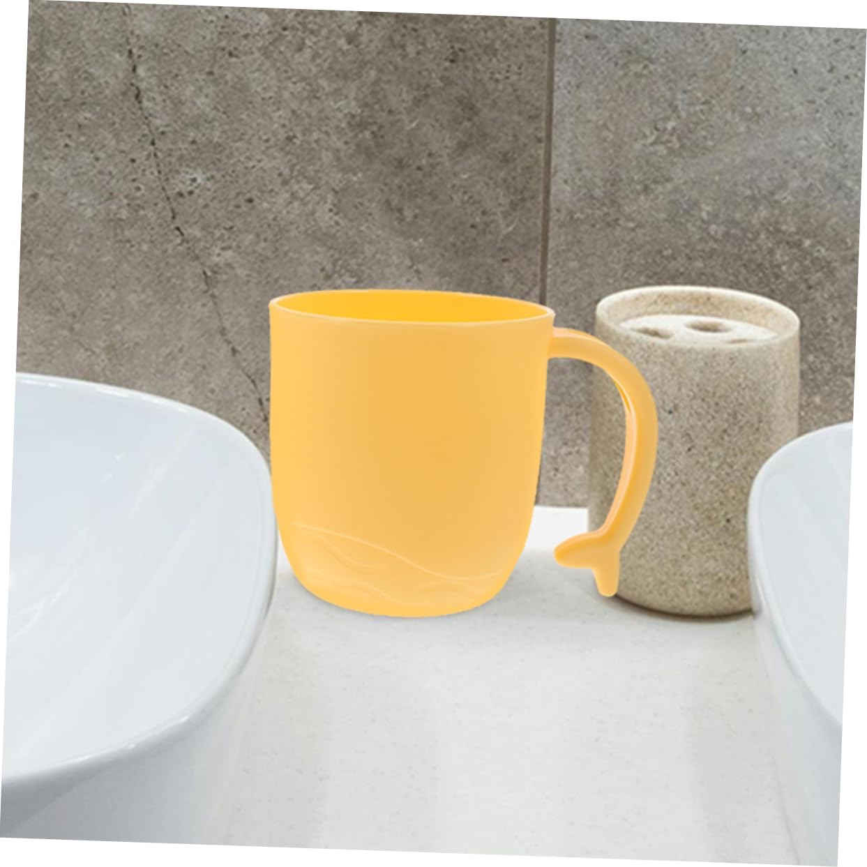 3PCS Dolphin Tail Handle Toothbrush Cups