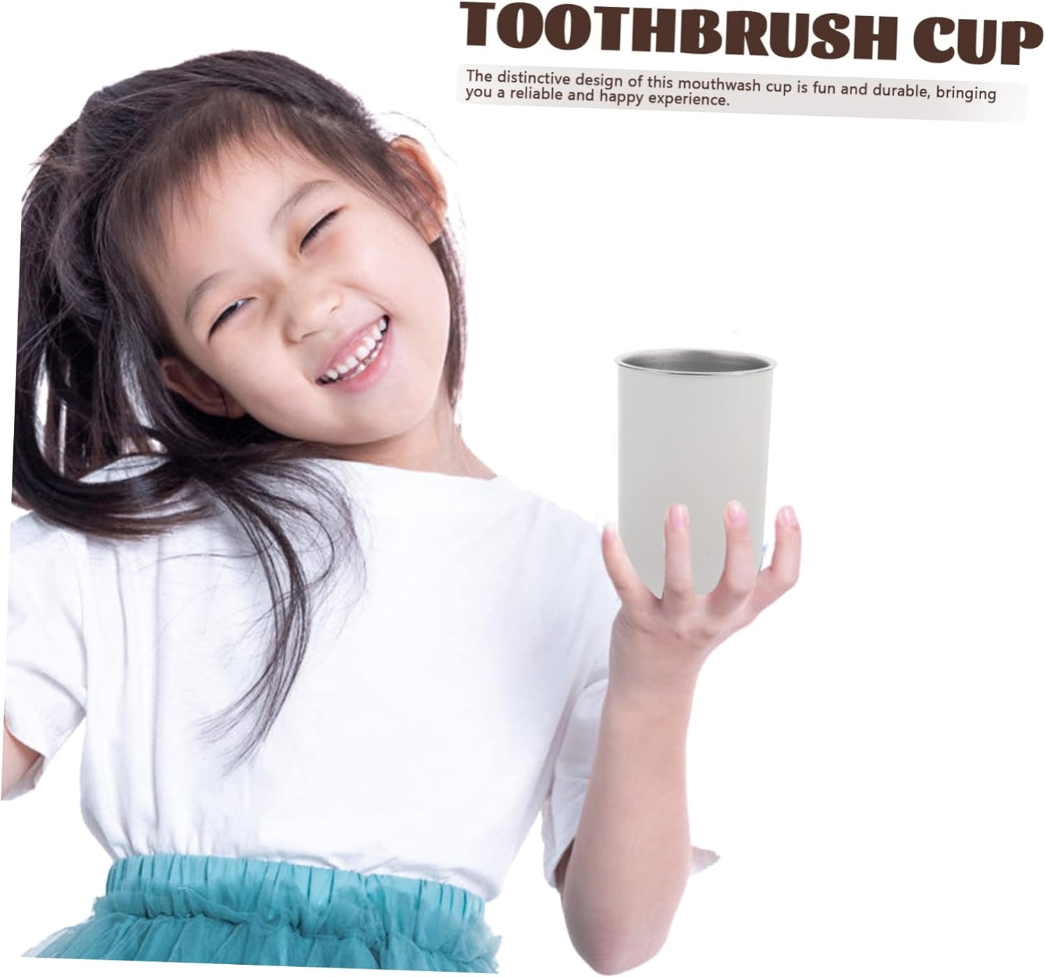 Stainless Steel Toothbrush Holder Cup Portable