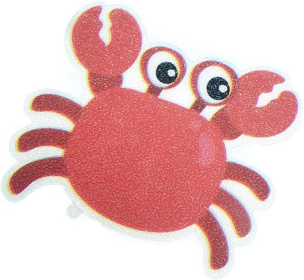 Cabilock 5pcs Non-Slip Bathtub Stickers with Crab Design