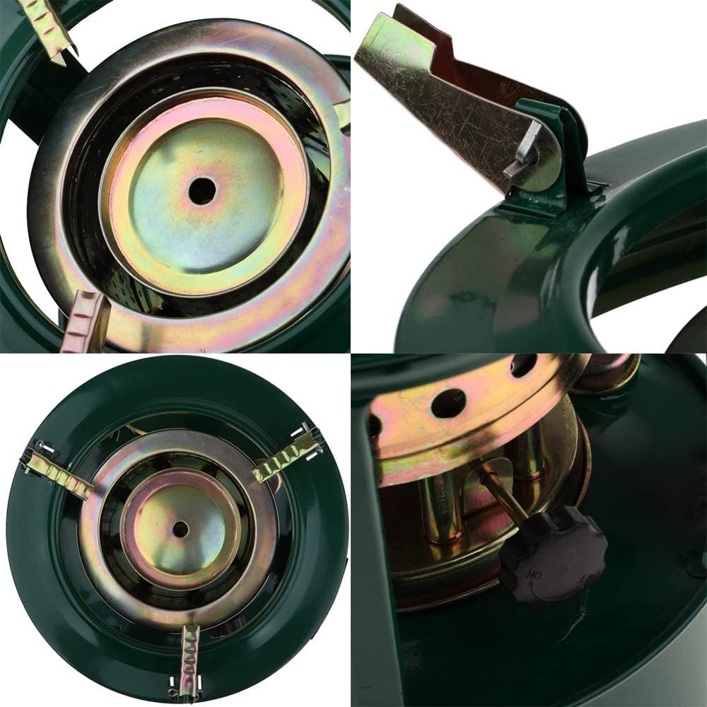 Outdoor Kerosene Heater with Green Glass Burner
