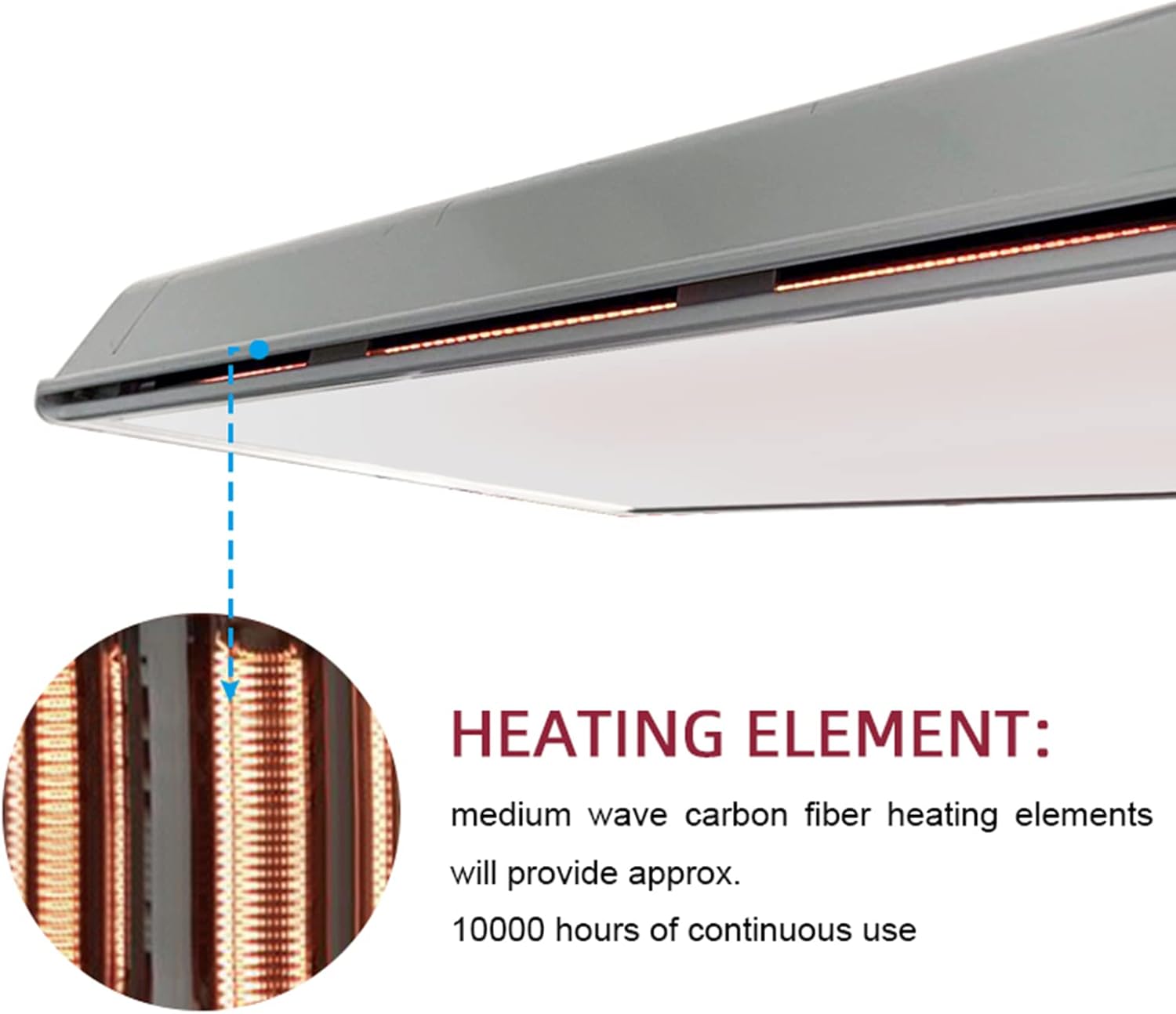 MWUCAIXIA Indoor Infrared Heater