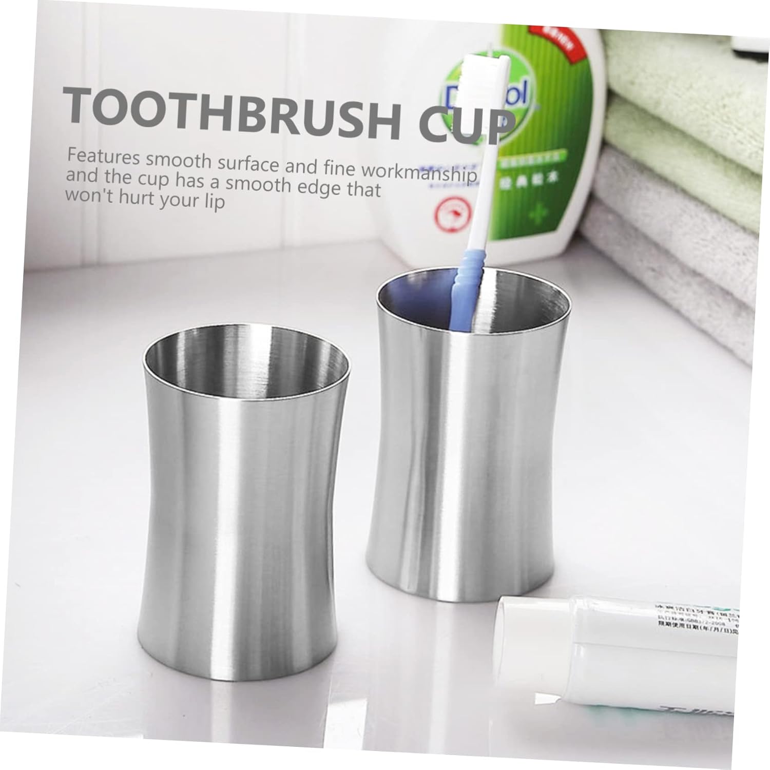 HEALLILY Travel Toothbrush Cup with Chic Design