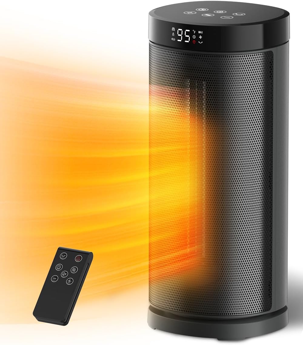 Sunnote Space Heater 1500W Fast Heating with Remote Control