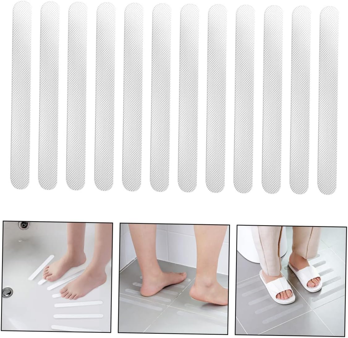 PRETYZOOM Non-Slip Bath Stickers 12Pcs
