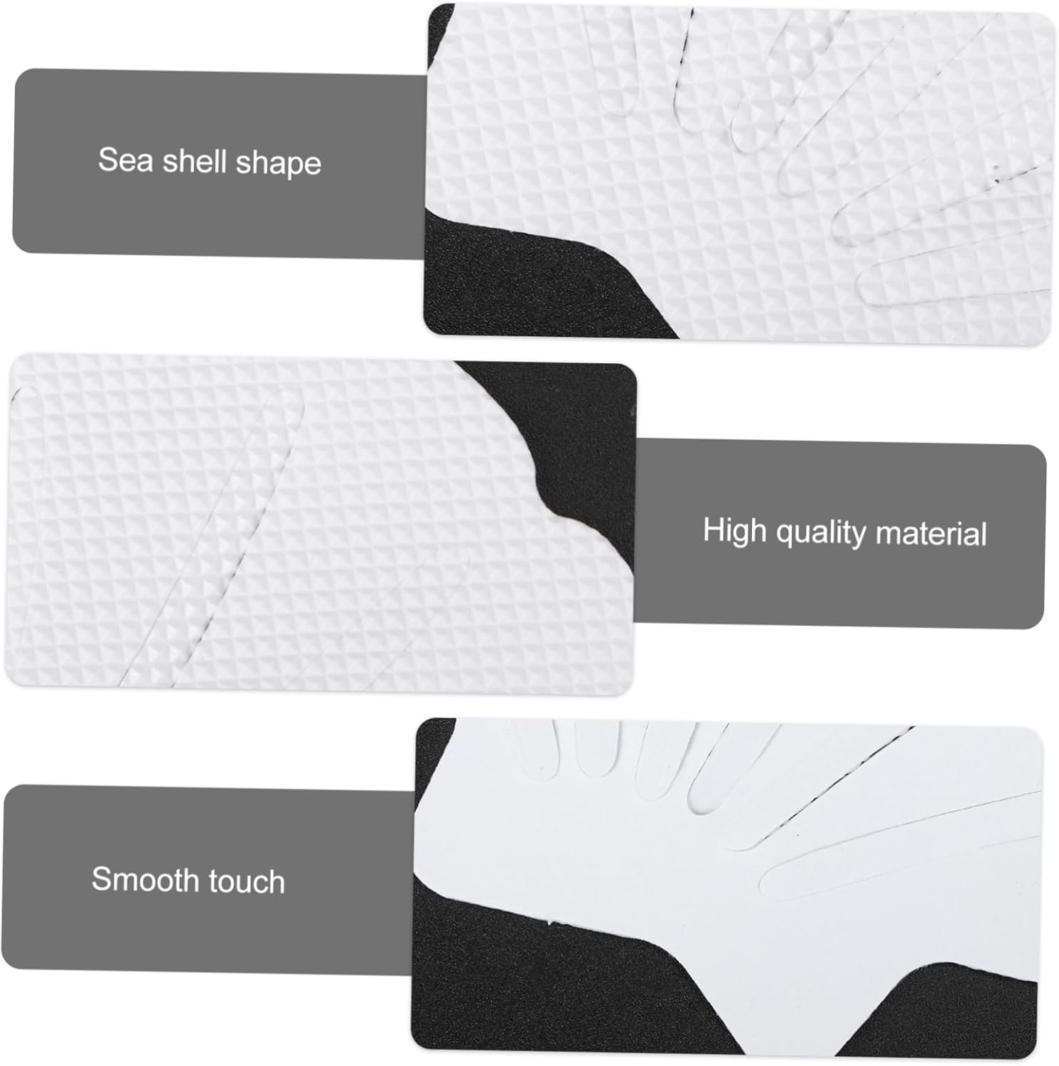 MAGICLULU Anti-Slip Shower Stickers Sea Shell Design