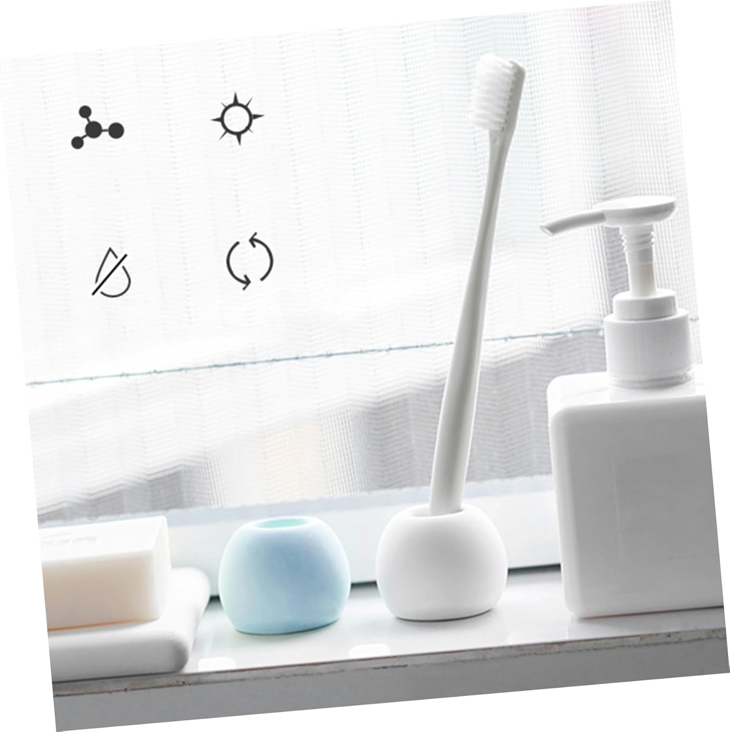 Unomor Diatomite Toothbrush Holder Quick Dry