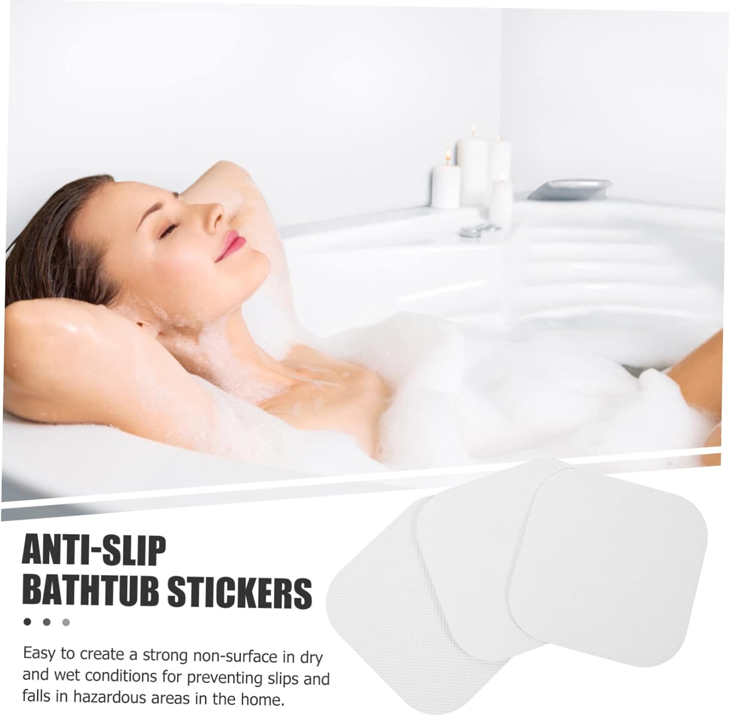 Ciieeo 24pcs Non-Slip Bath Stickers for Home Safety