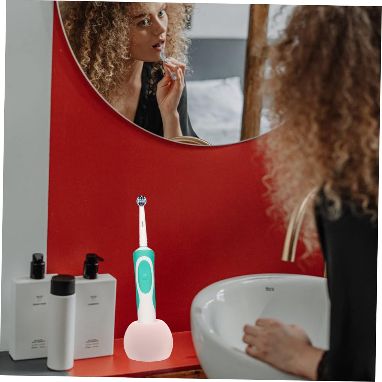 HOOTNEE Electric Toothbrush Holder 3pcs Waterproof Stand