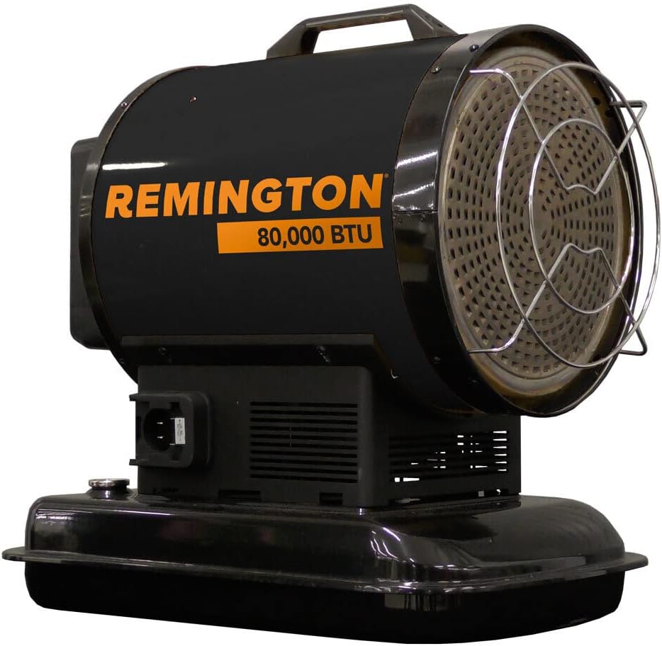 Remington 80000 BTU Kerosene Diesel Radiant Heater with Thermostat