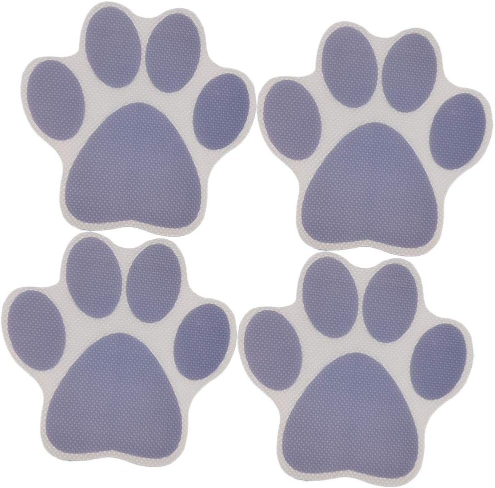 Cabilock 4pcs Cartoon Dog Footprint Bath Stickers - Safe and Fun for Kids
