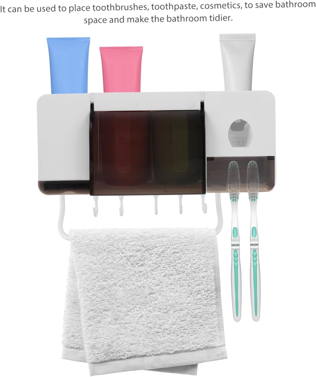PRETYZOOM Wall-Mounted Toothbrush Holder for Adults and Kids