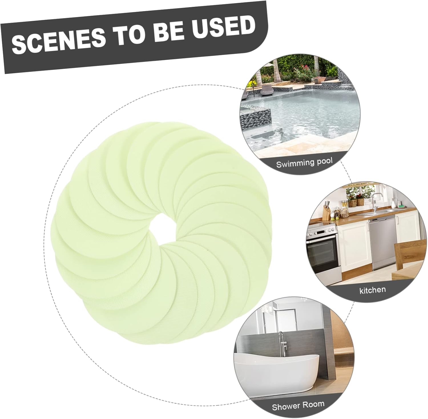 LIFKOME 20Pcs Luminous Anti Slip Stickers for Safety Decor