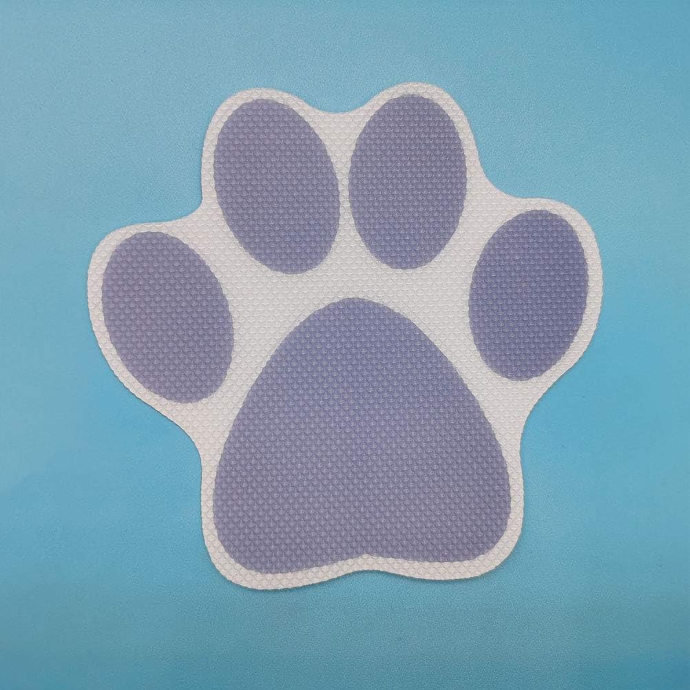 Cabilock 4pcs Cartoon Dog Footprint Bath Stickers - Safe and Fun for Kids