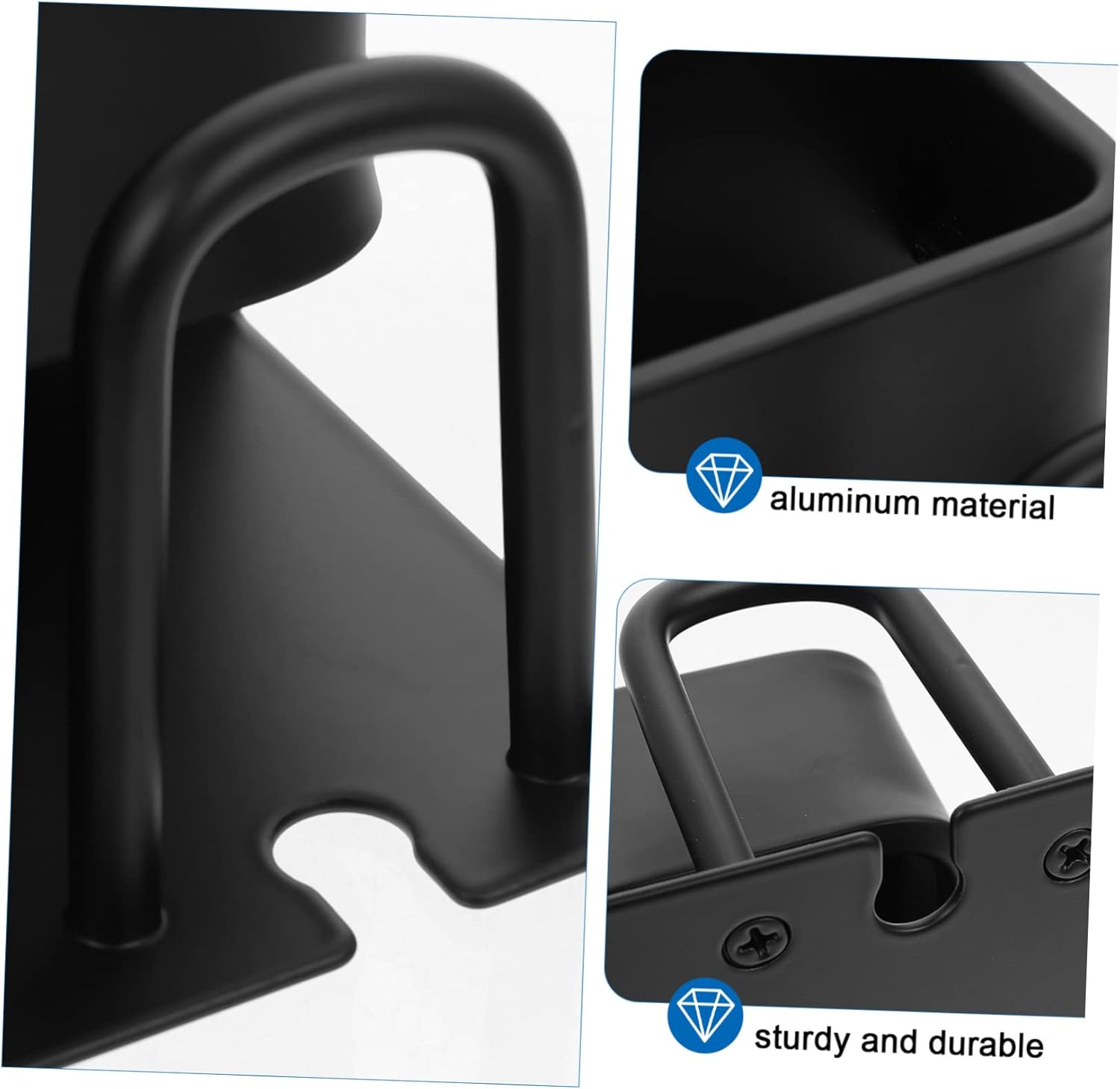 OUNONA Wall Mounted Toothbrush Holder with Drainage and Storage