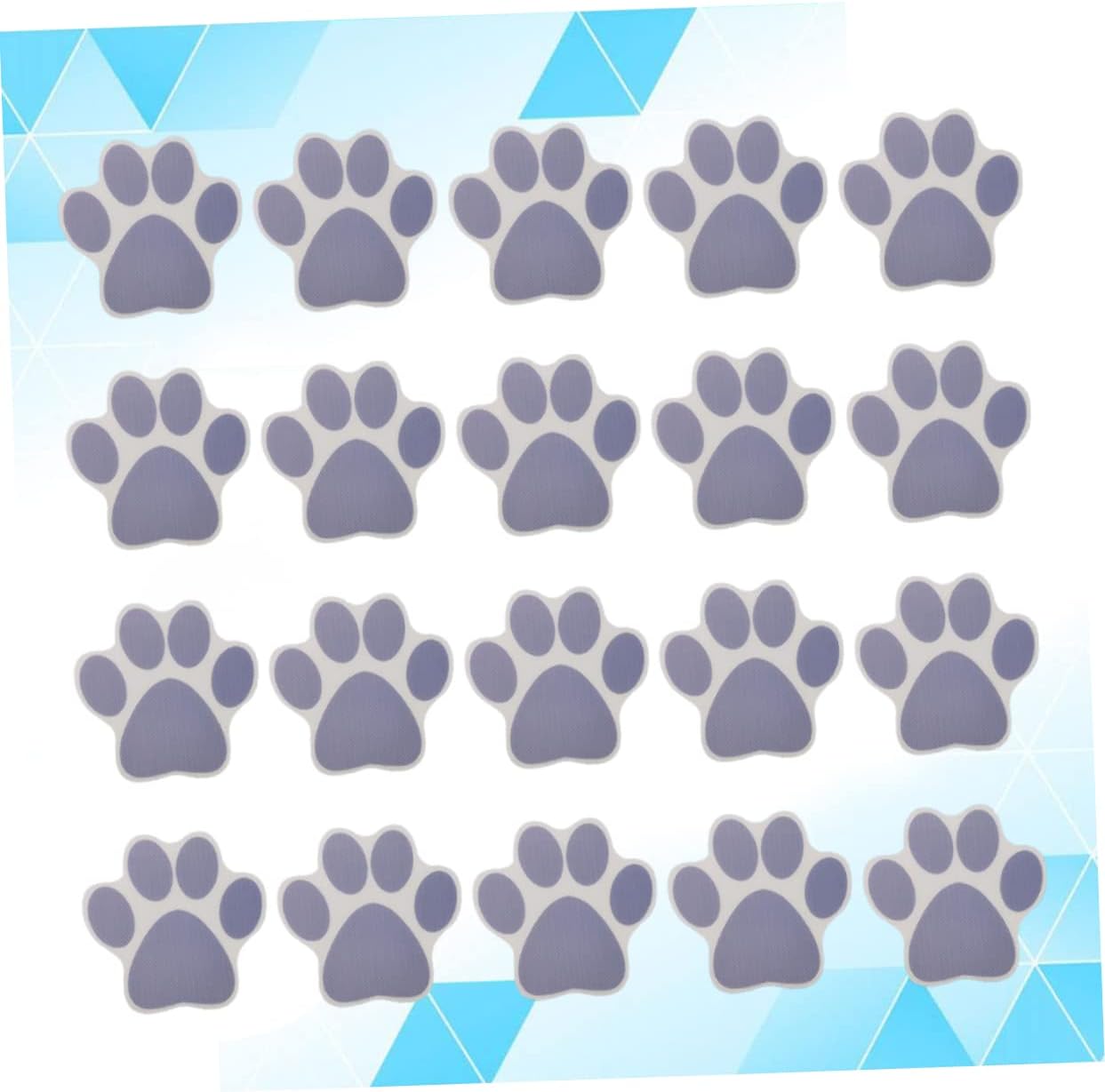 Ciieeo 20pcs Cartoon Dog Footprint Anti-Slip Bathtub Decals