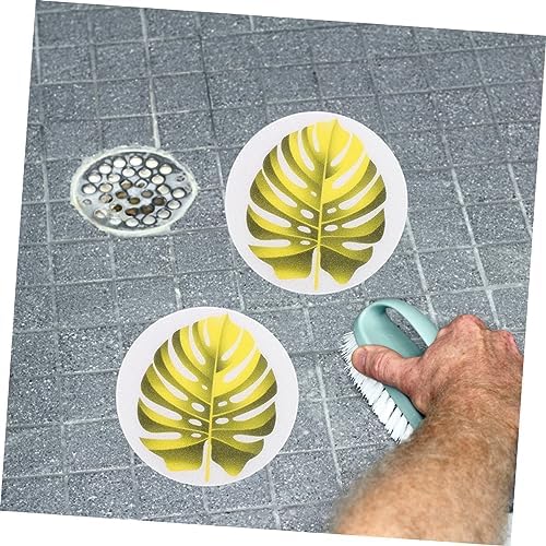 SOPOTUTU Leaf Shape Non-Slip Bathtub Stickers