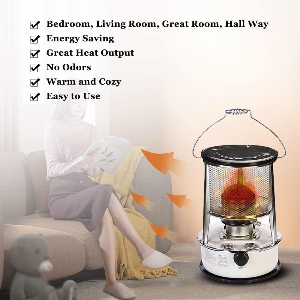 Kerosene Stove Heater 6L Portable Windproof Efficient for Tent and Camping