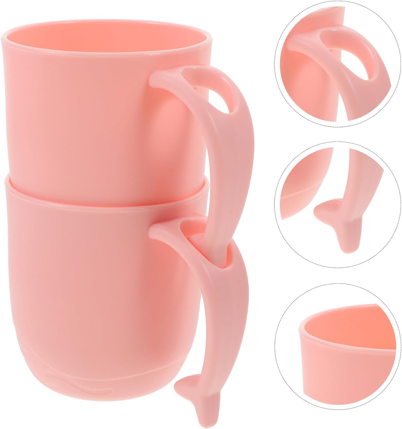 Luxshiny 2pcs Dolphin Cartoon Toothbrush Cups