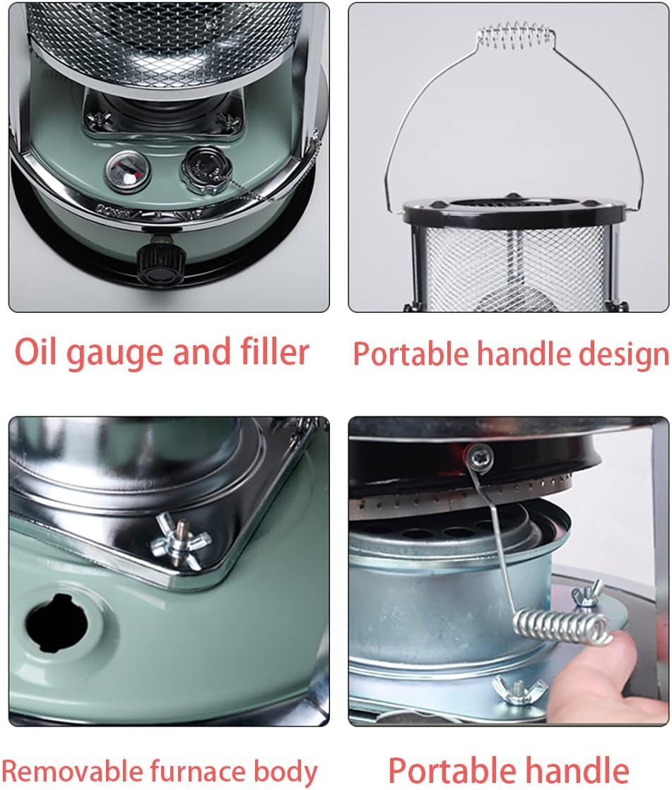 WZSON Kerosene Space Heater 9000 BTU Efficient Portable Stove