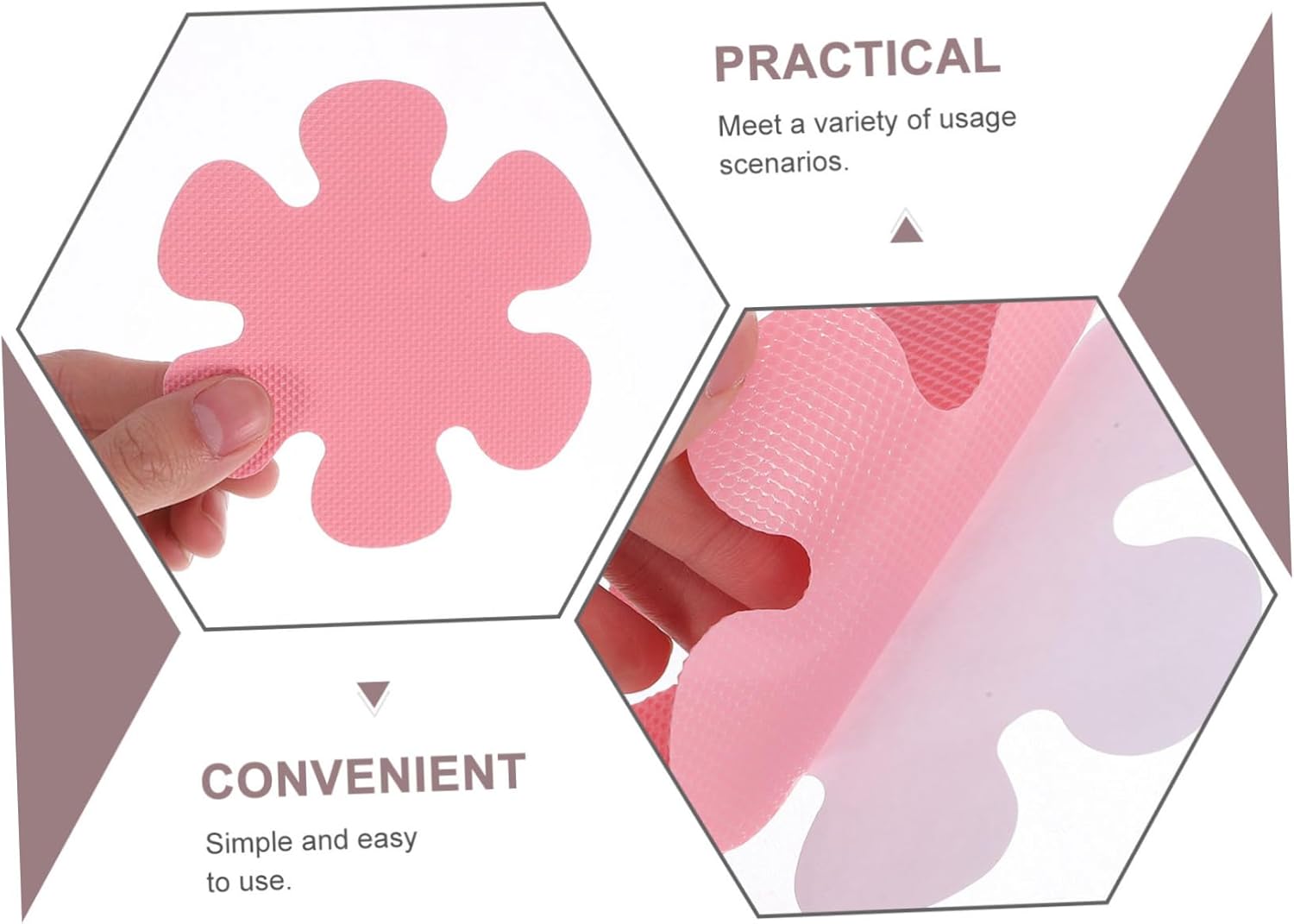 20pcs Flower Shape Non-Slip Stickers for Bathtub Safety