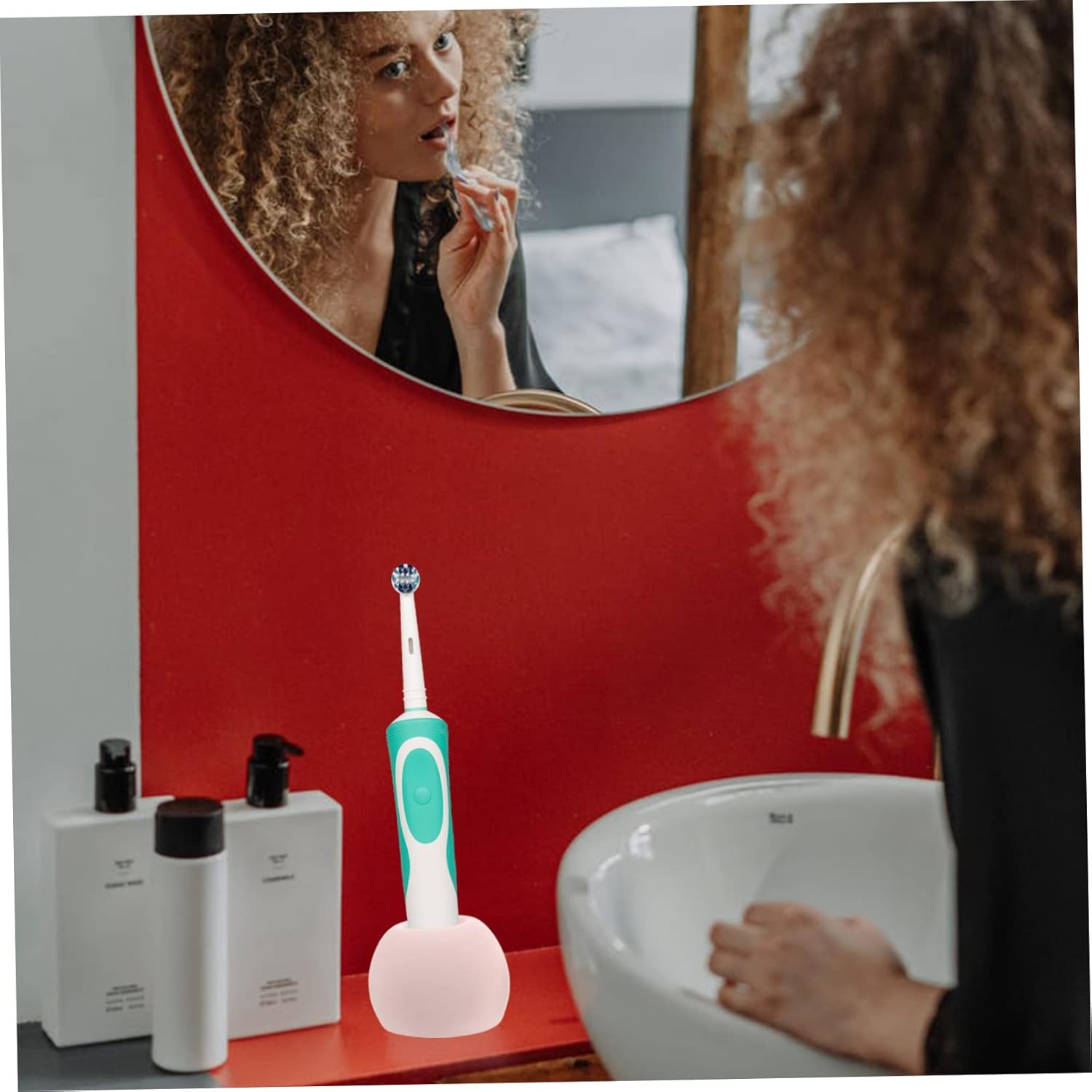 Luxshiny 3-Piece Diatomite Toothbrush Holder Set