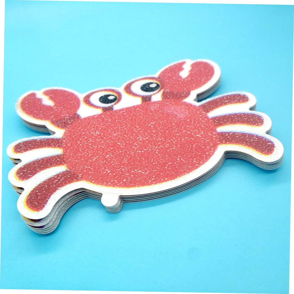 ULTECHNOVO Non-Slip Bath Stickers 5pcs Crab Design