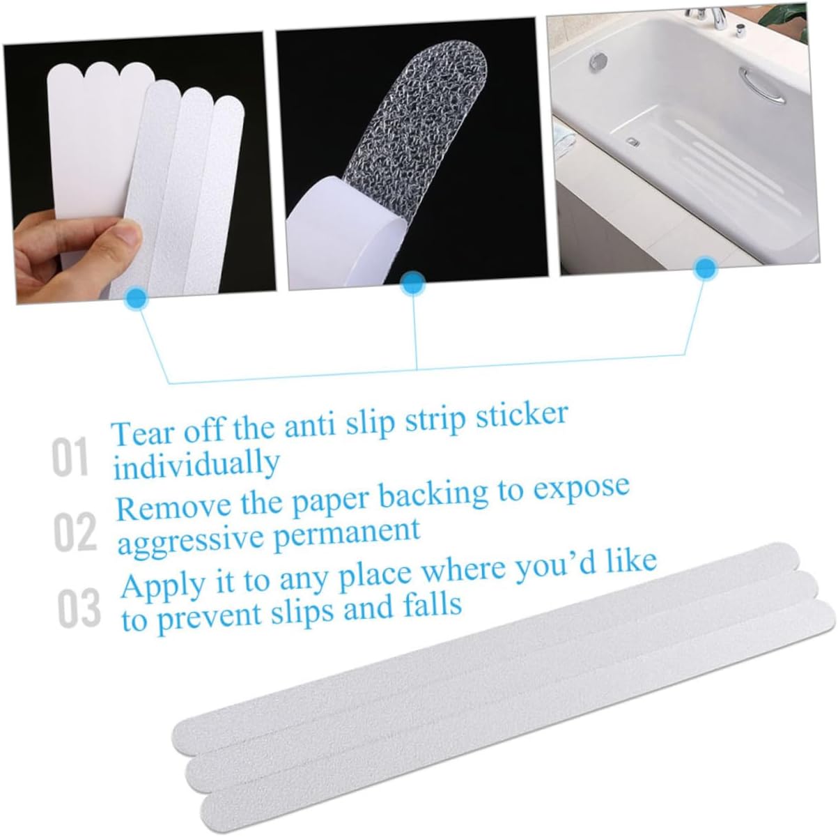 LIFKOME Non-Slip Mats for Bathroom Safety