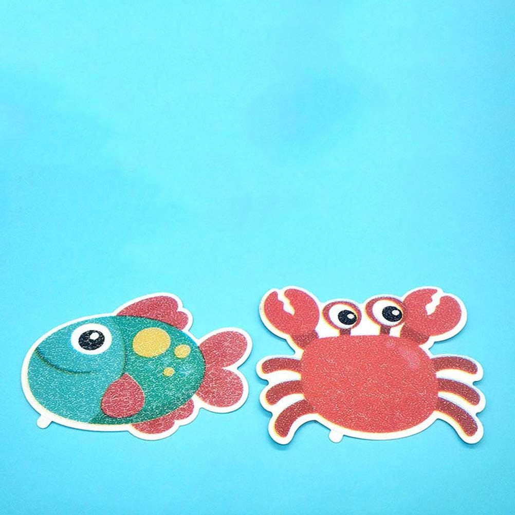 Cabilock 5pcs Bathtub Stickers Non-Slip Puzzle