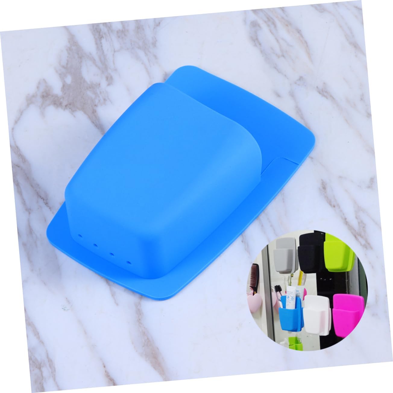 Silicone Toothbrush Holder Wall Mount Space Saving