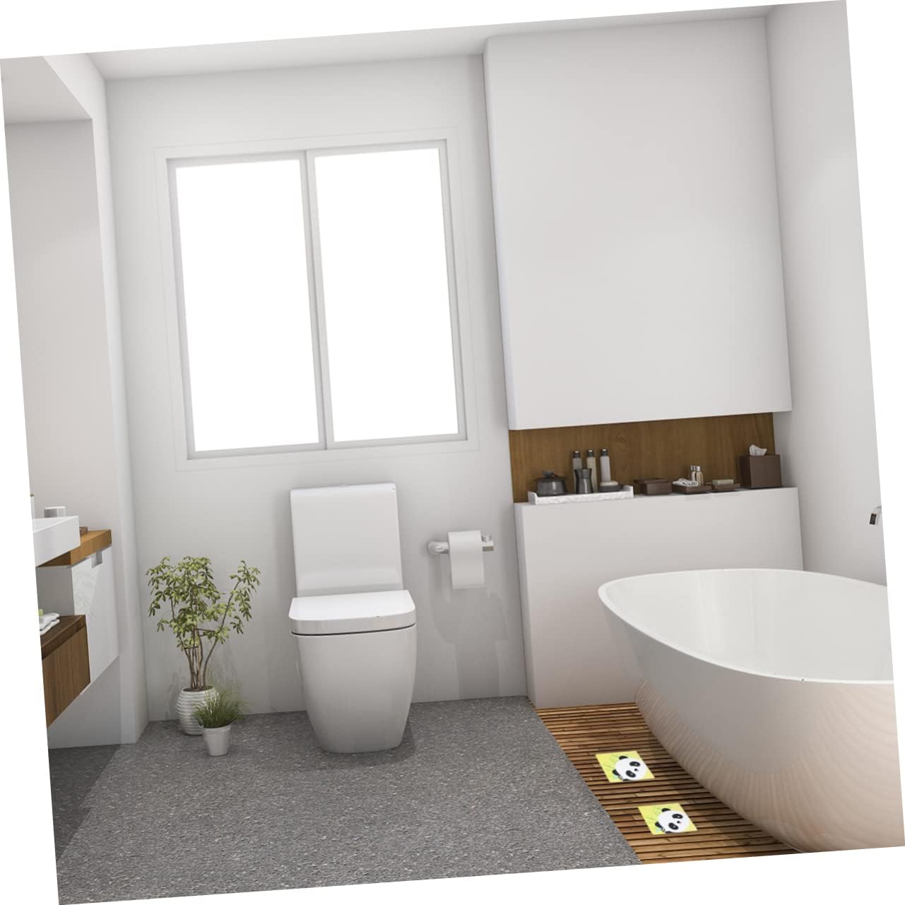 FELTECHELECTR Anti-Slip Tub Stickers 6pcs
