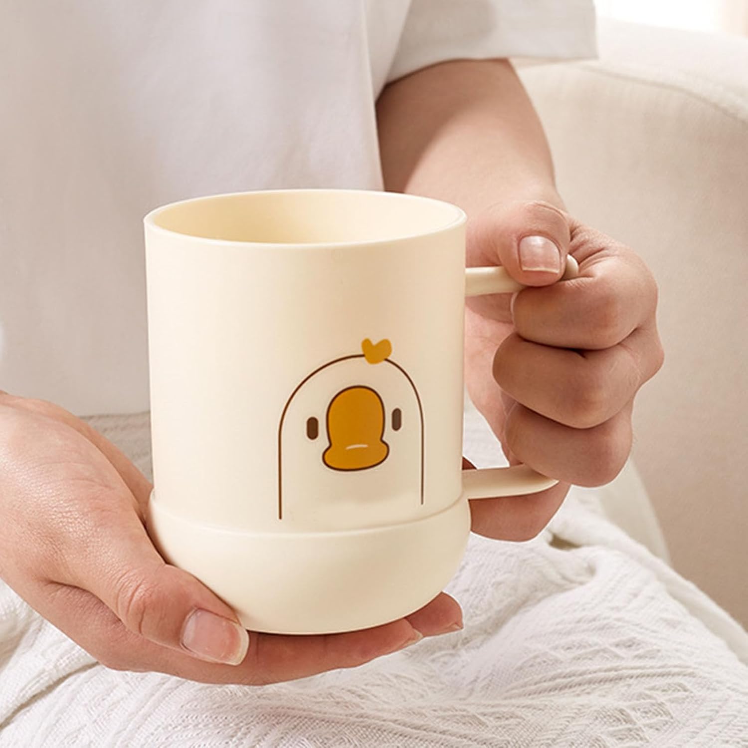 Cute Cartoon Toothbrush Cup with Toothpaste Holder