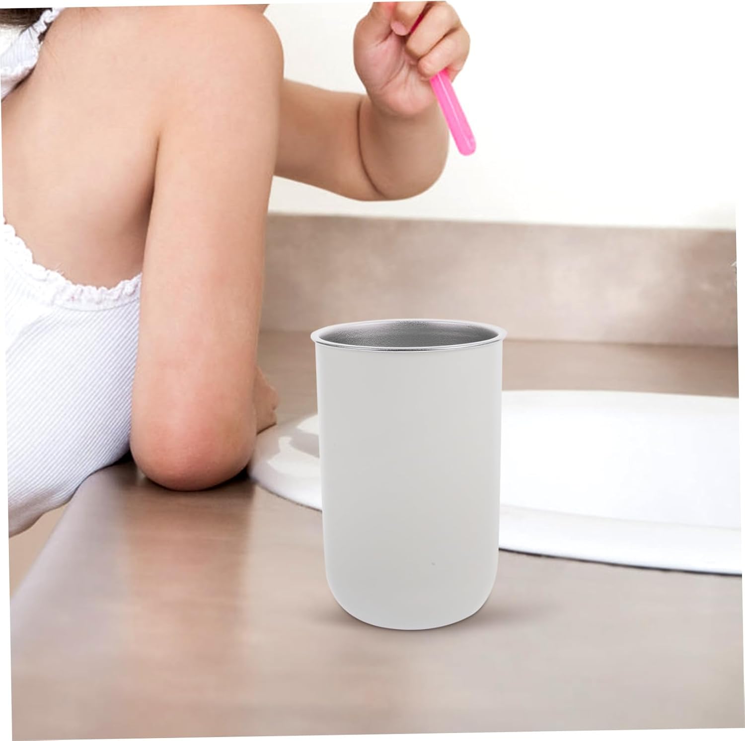 Homoyoyo Toothbrush Cup 350ml Steel Holder
