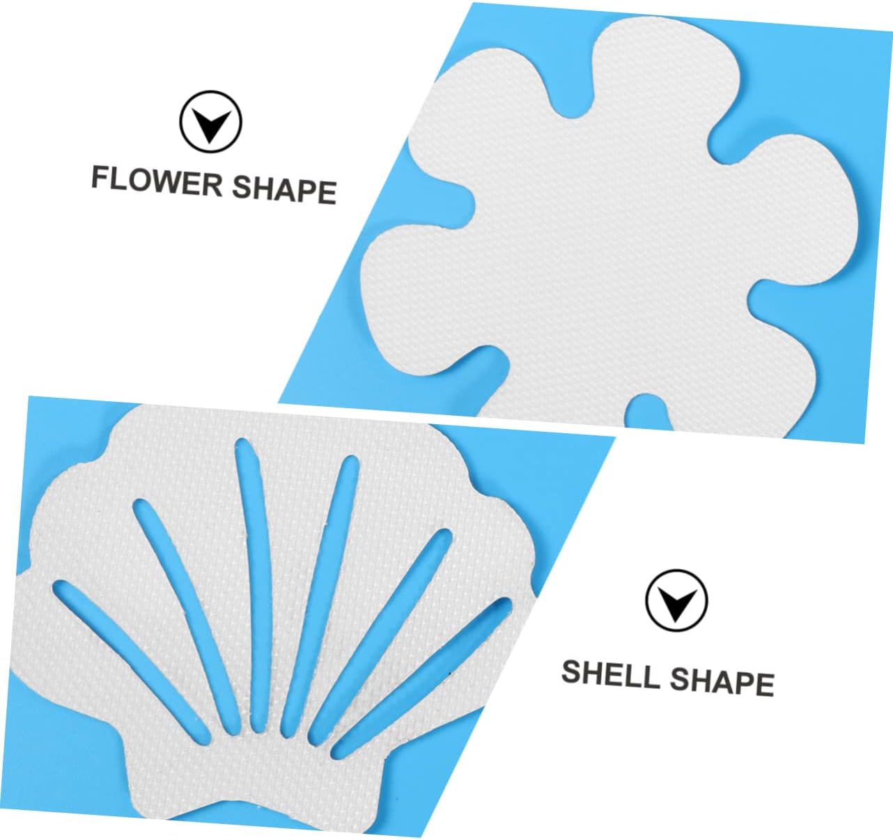 LIFKOME Anti-Slip Bath Stickers with Flower Shell Design