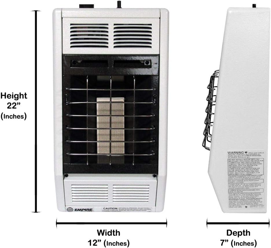 Empire SR10TW Natural Gas Space Heater 10000 BTU