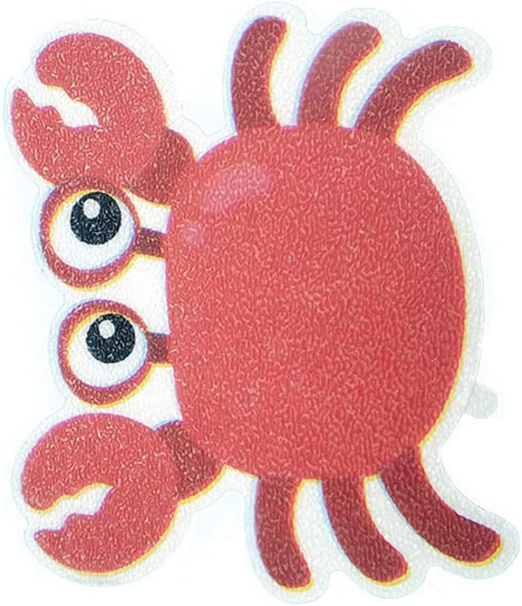 Cabilock 5pcs Non-Slip Bathtub Stickers with Crab Design