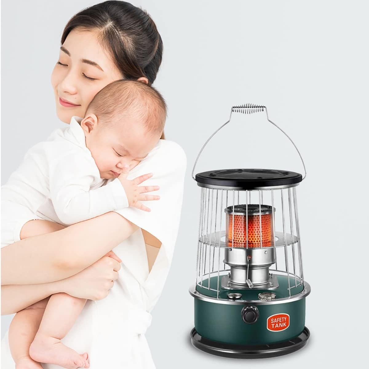 DUTIL Mini Kerosene Stove 6L 4 Wicks Smokeless Space Heater