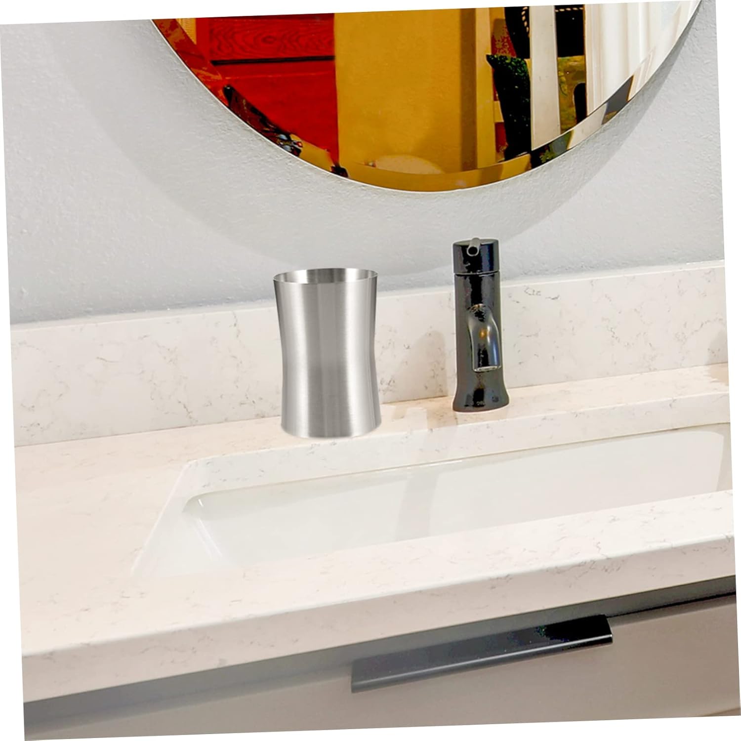 VICASKY Multi-Use Stainless Steel Toothbrush Cup
