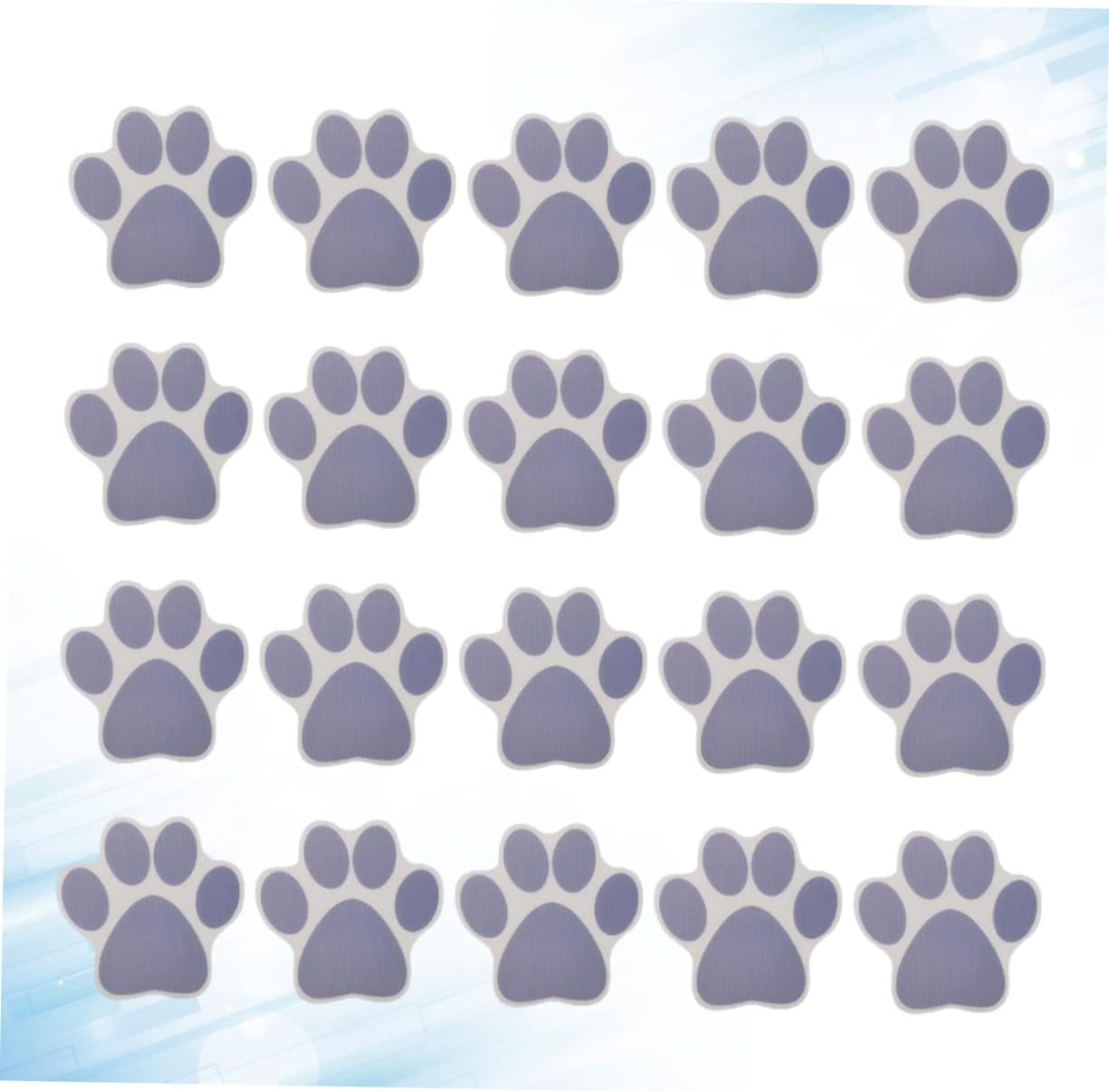 Ciieeo 20pcs Cartoon Dog Footprint Anti-Slip Bathtub Decals