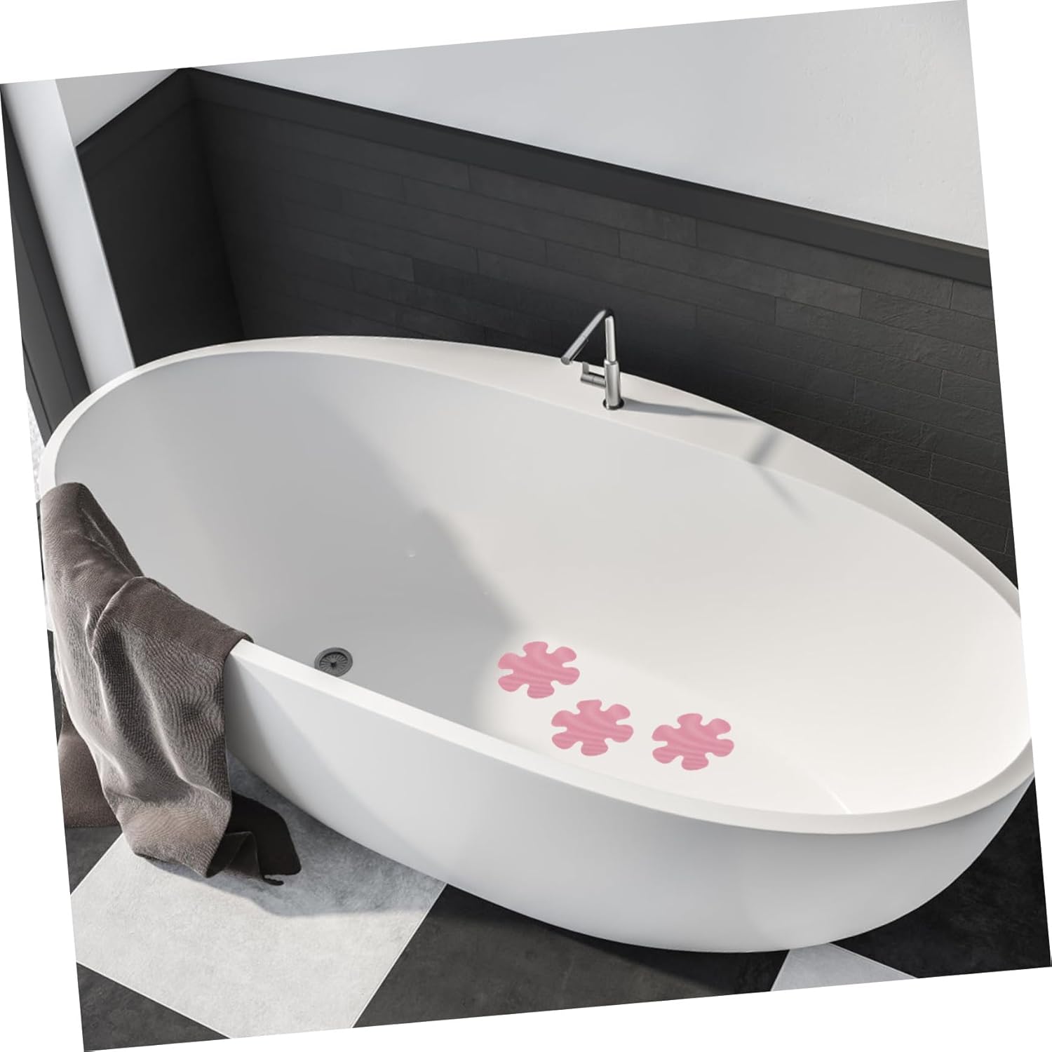 BUGUUYO 20pcs Non-Slip Flower Bathtub Decals 1