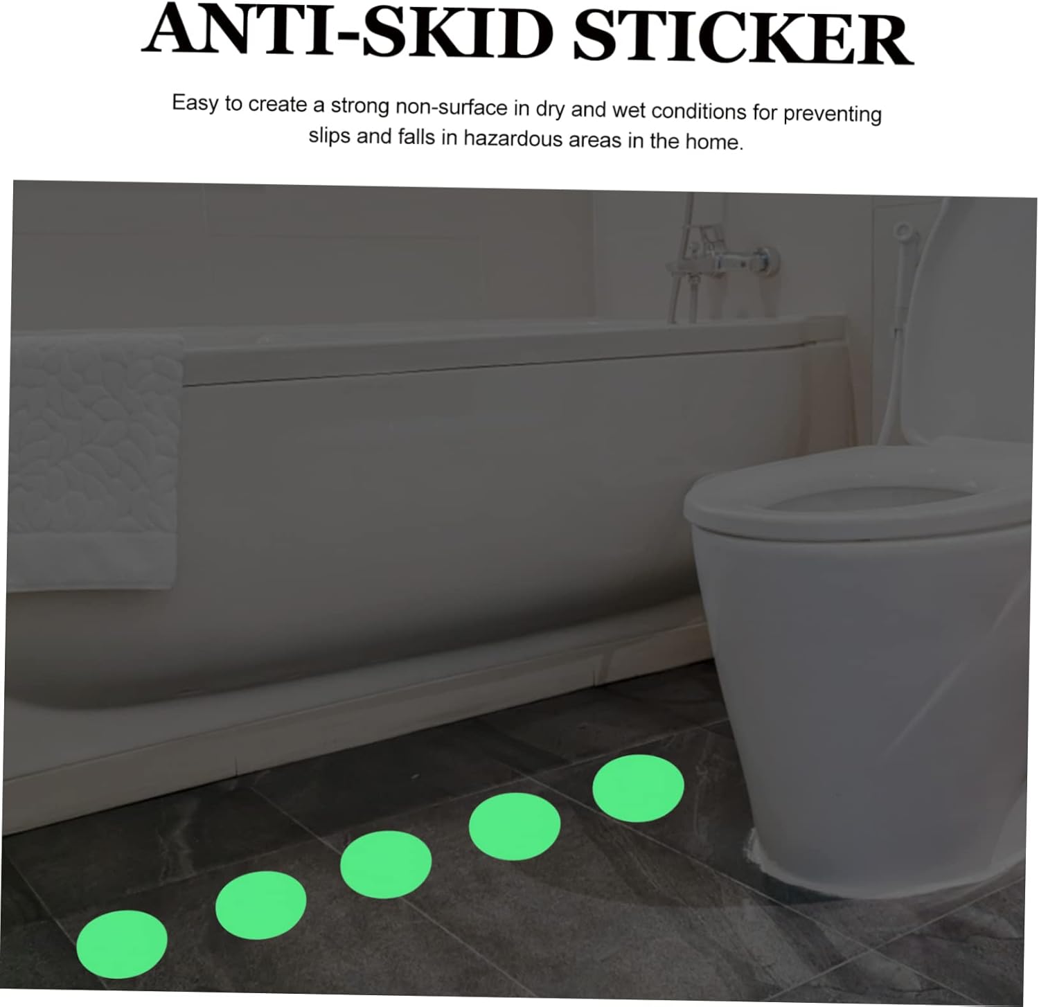 LIFKOME 20Pcs Luminous Anti Slip Stickers for Safety Decor