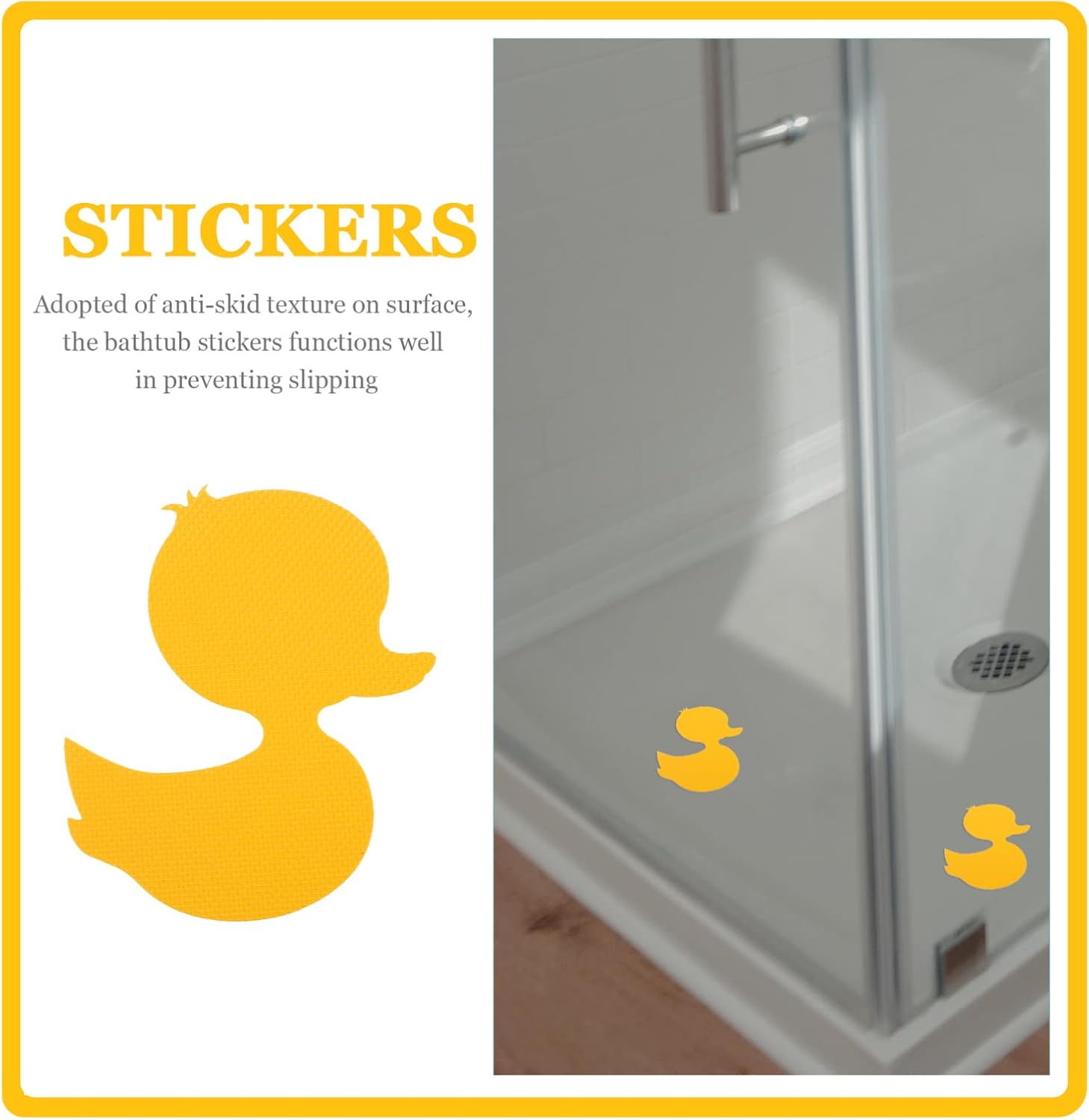 Tofficu Non-Cartoon Anti-Slip Bathtub Decals