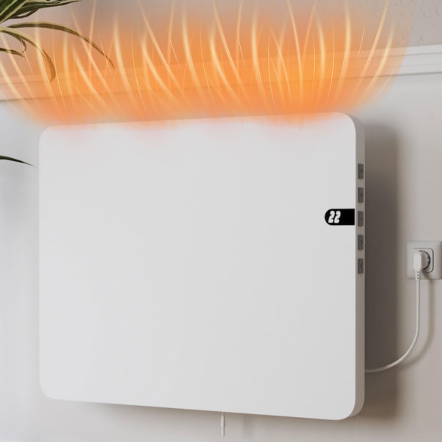 Efficient Wall Mounted Electric Heater for Home Office 600W
