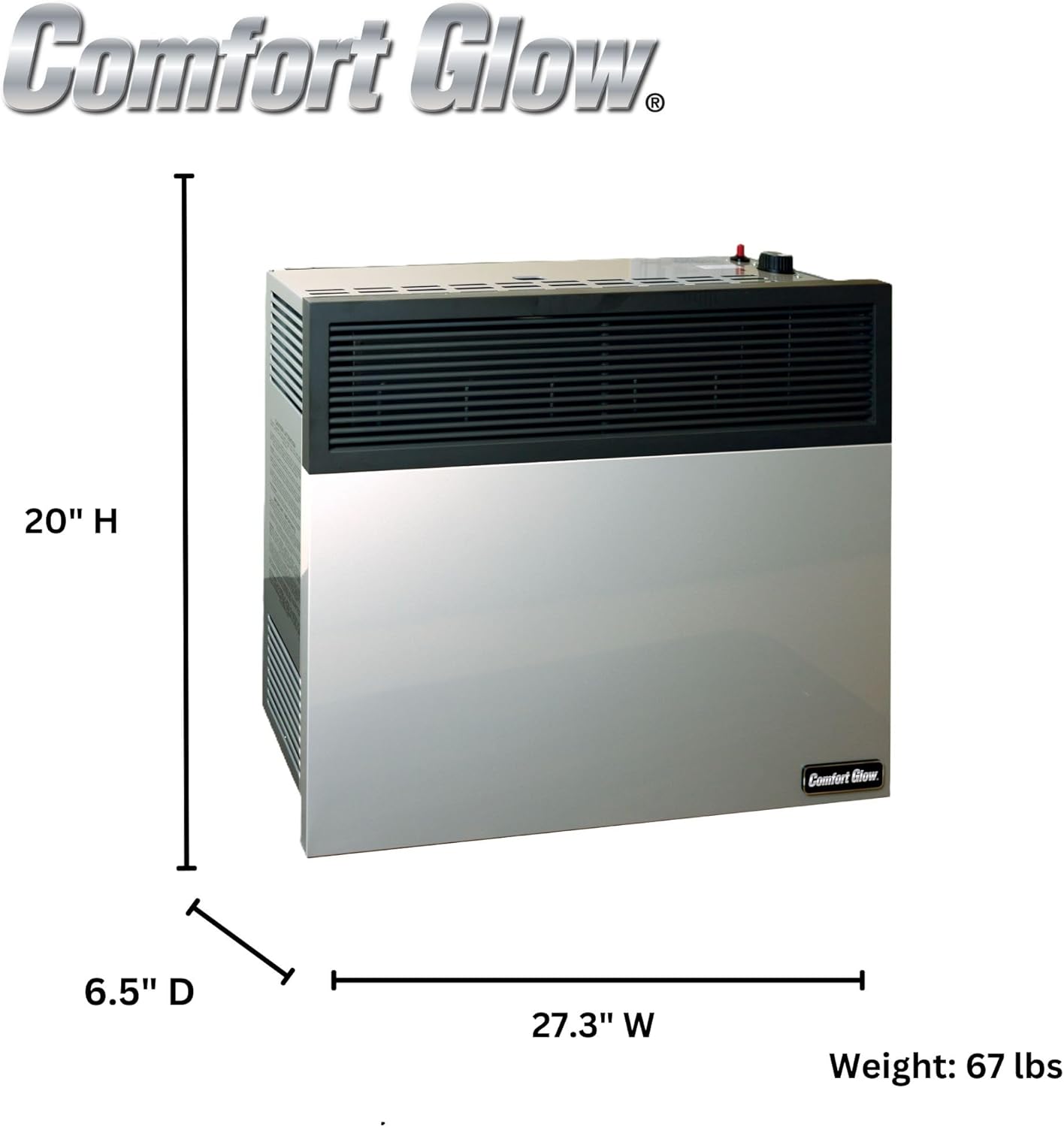 Comfort Glow 17000 BTU Propane Wall Heater Gray 1