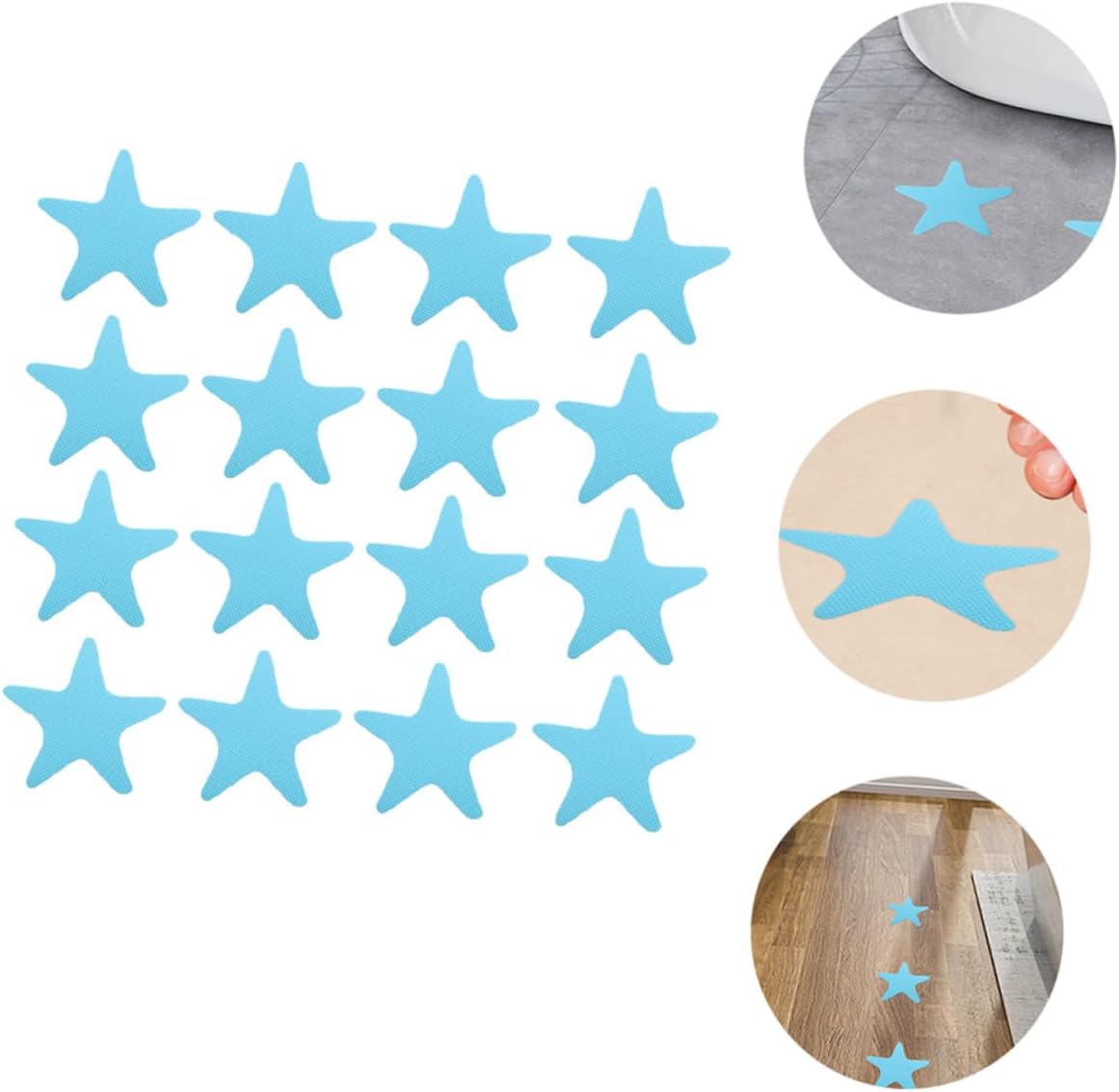Ciieeo 40pcs Star Shape Anti-Slip Bath Decals