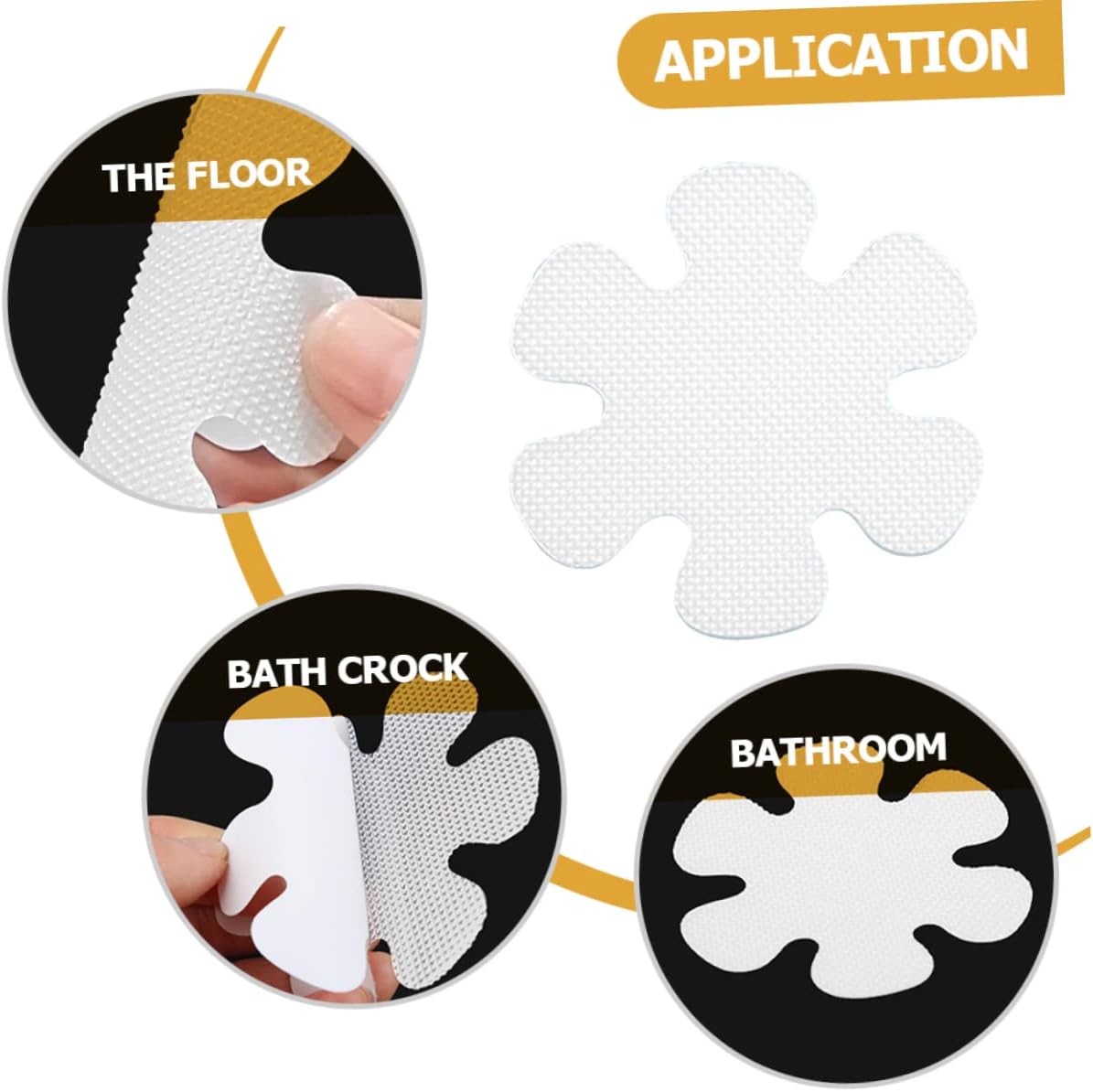 BESTYASH 12Pcs Non-Slip Bathtub Stickers Decorative Decals
