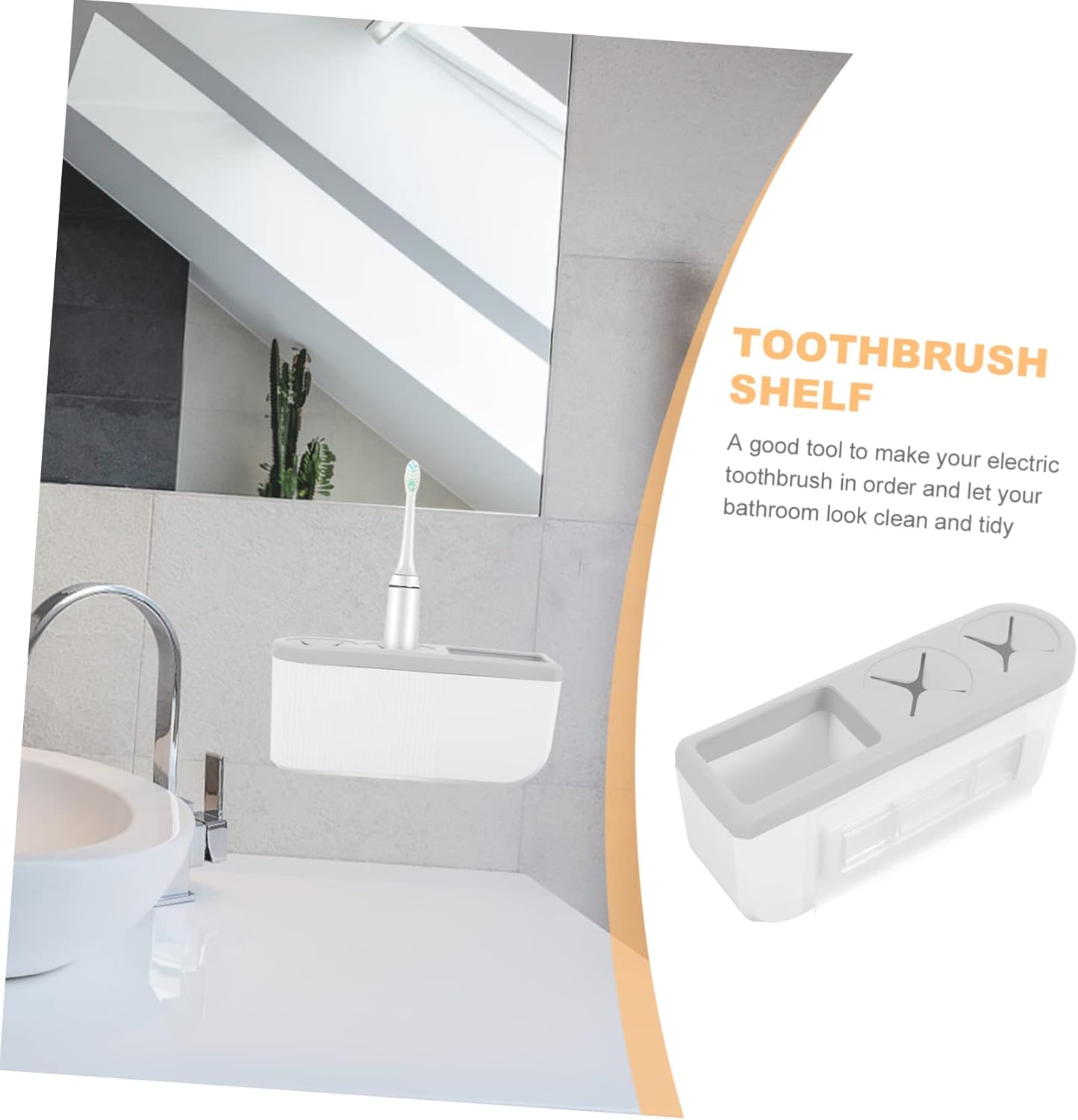 Wall Mounted Toothbrush Holder for Electric Toothbrush