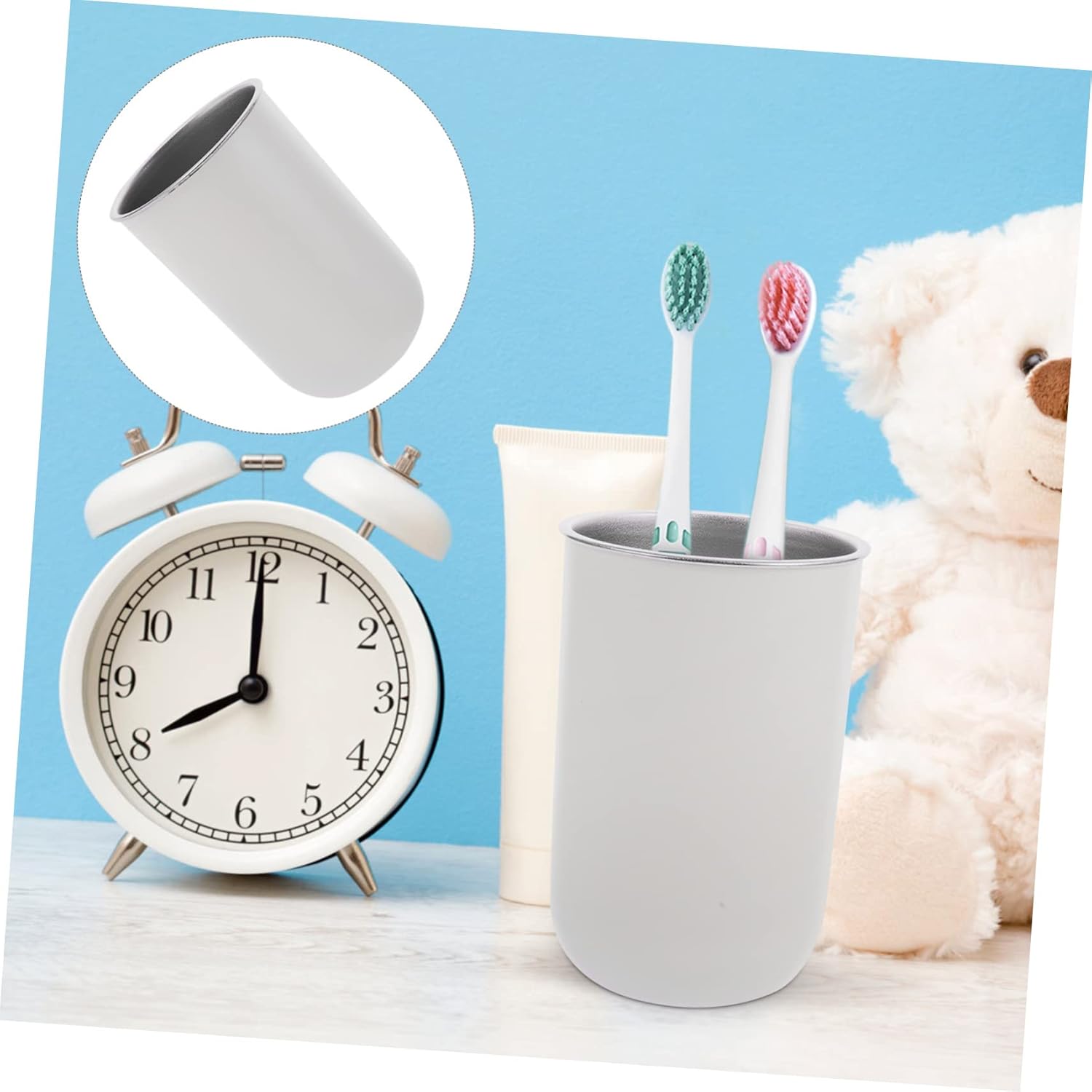 Ciieeo Portable Toothbrush Storage Cup with Gargling Function